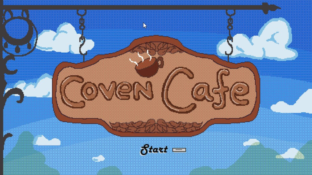 coven cafe start screen